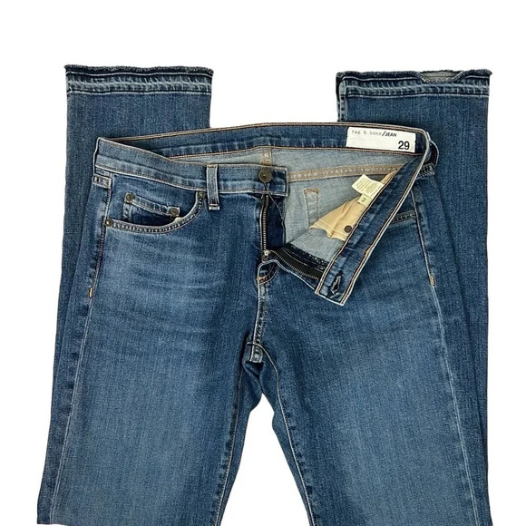 Rag & Bone Lottie Bone Side Slit Raw Hem Jean Size 29 - Picture 3 of 13
